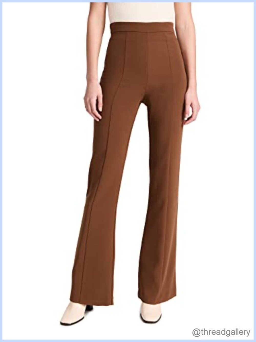 Black Halo Frida High Rise Wide Leg Fitted Pants